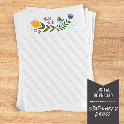 Midnight Meadows Stationery Paper