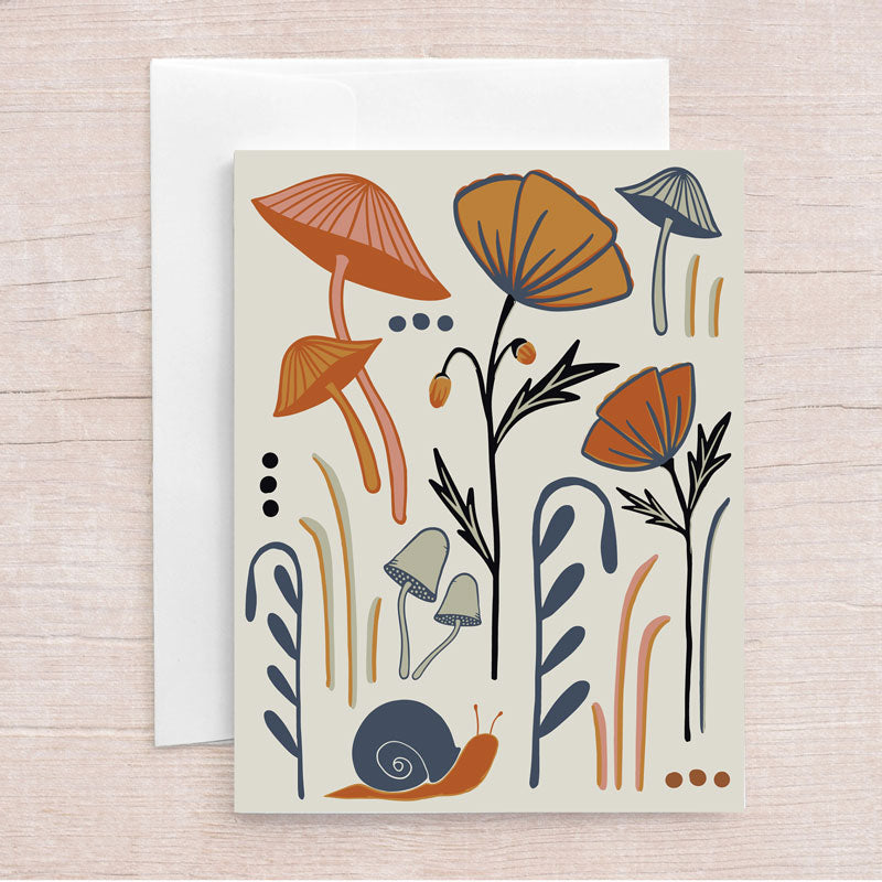 Mushroom Forest Greeting Card