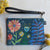 Midnight Blooms Zipper Pouch - Medium Size