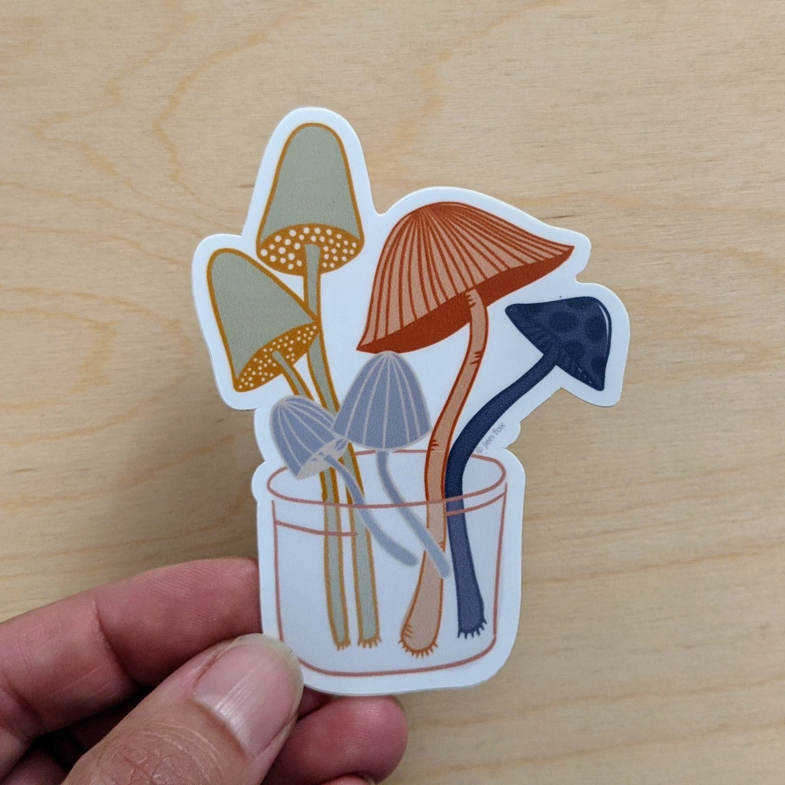 Mushroom Jar Sticker