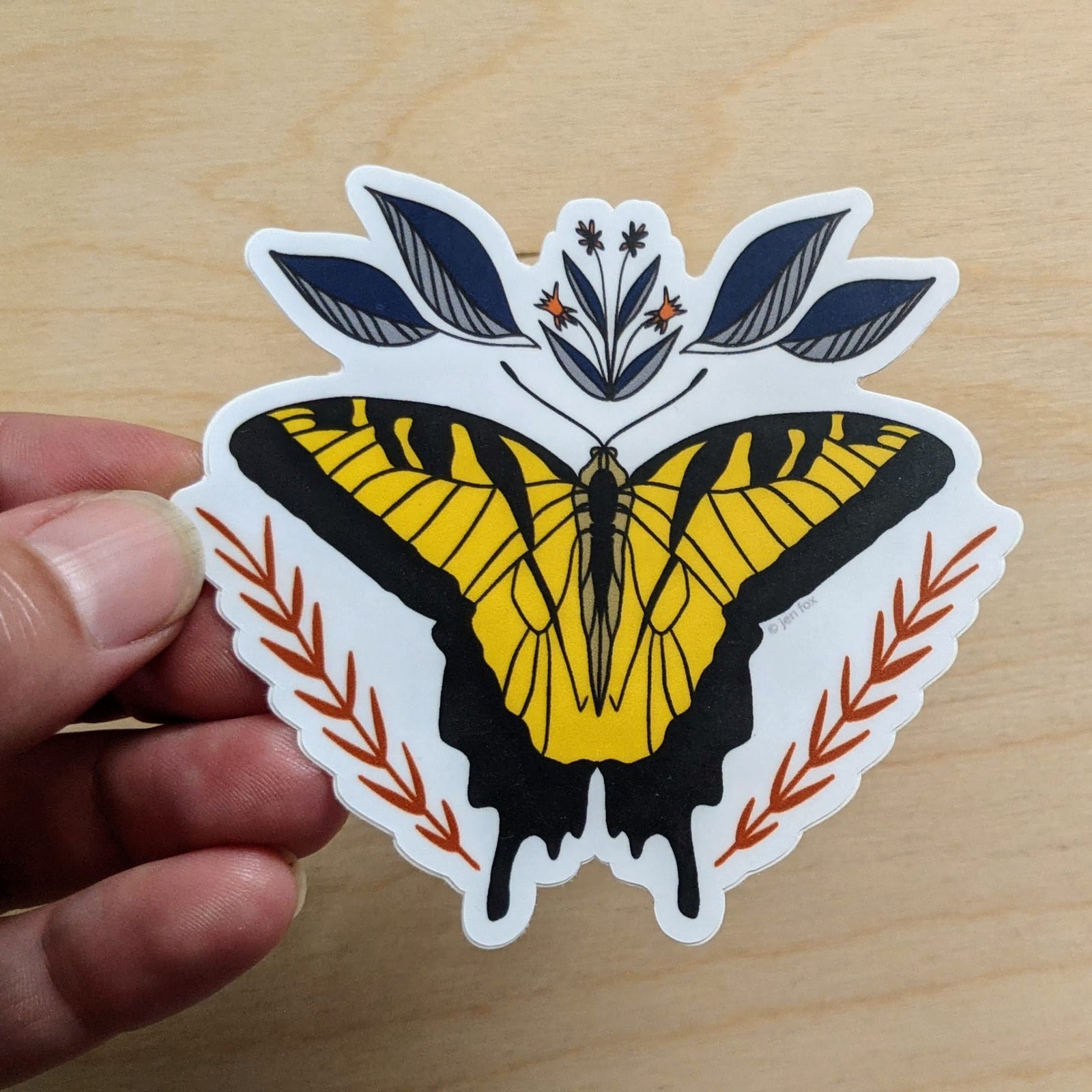 Swallowtail Butterfly Sticker