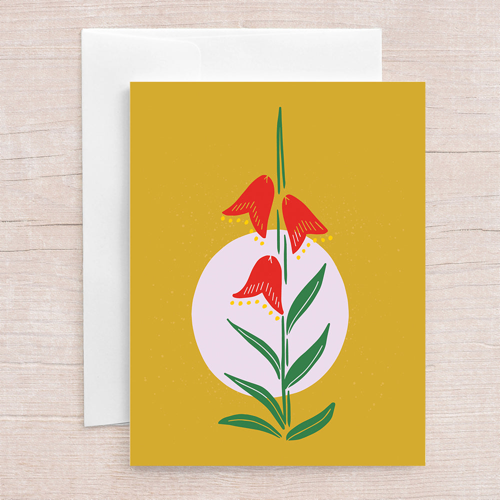 Penstemon Greeting Card