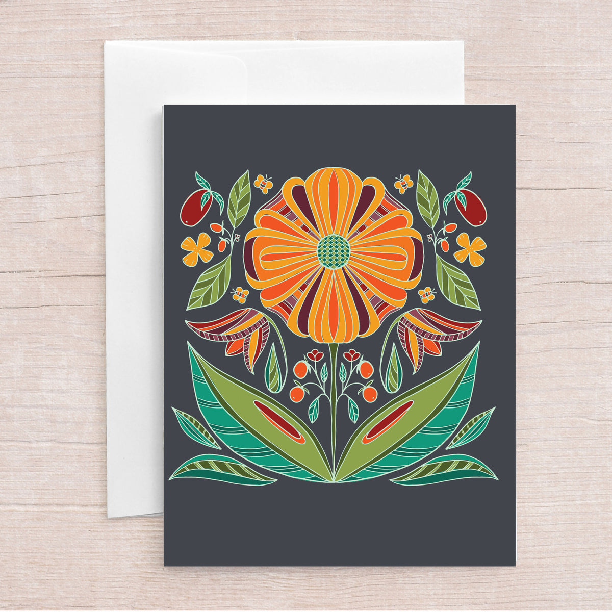 Harvest Symmetry Greeting Card