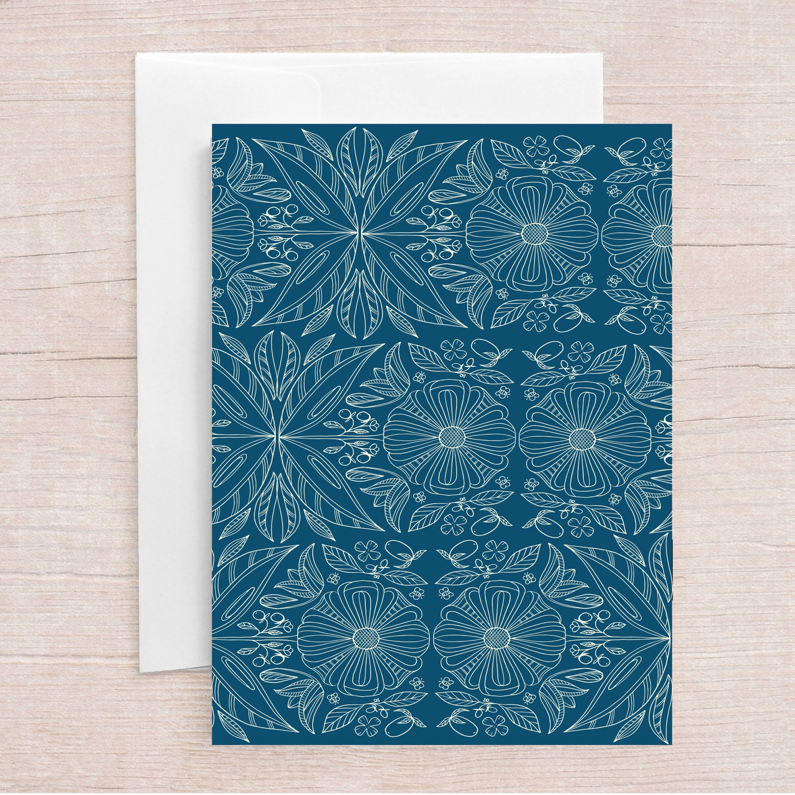 Harvest Symmetry Filigree Greeting Card