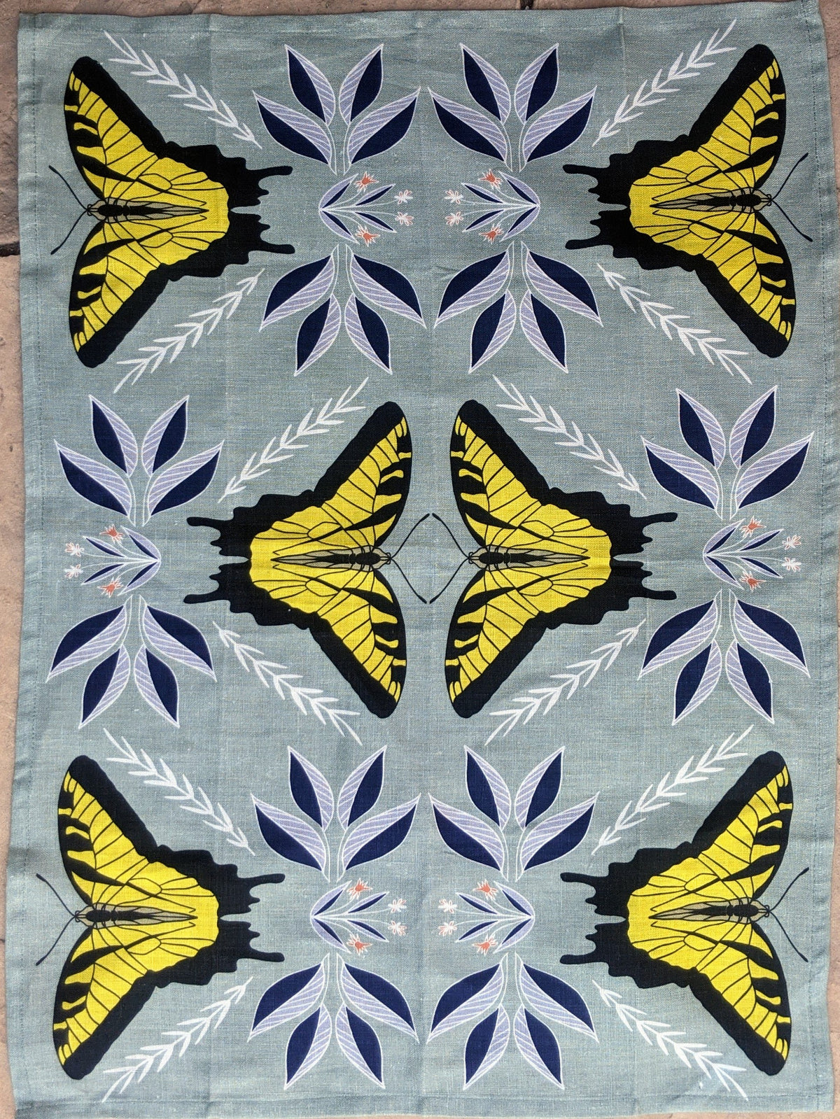 Swallowtail Butterfly Tea Towel