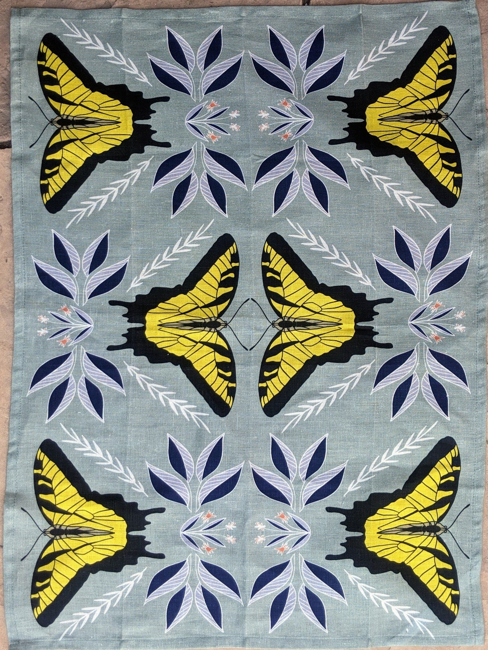 Swallowtail Butterfly Tea Towel