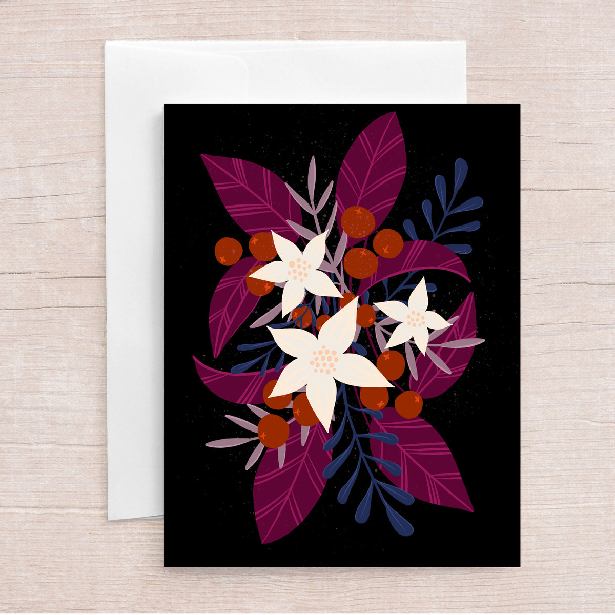 Winter Berries Greeting Card